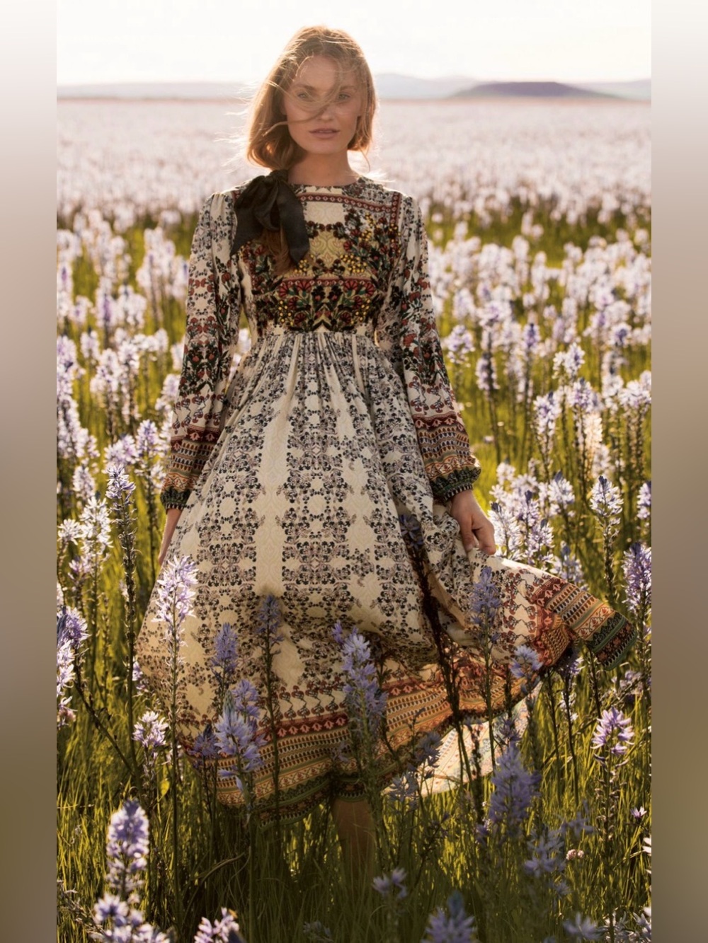 Anthropologie Bhanuni by Jyoti Far Fields Midi Dress